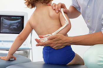 Presentation of child’s upper limb skeletal system - anatomy lesson 